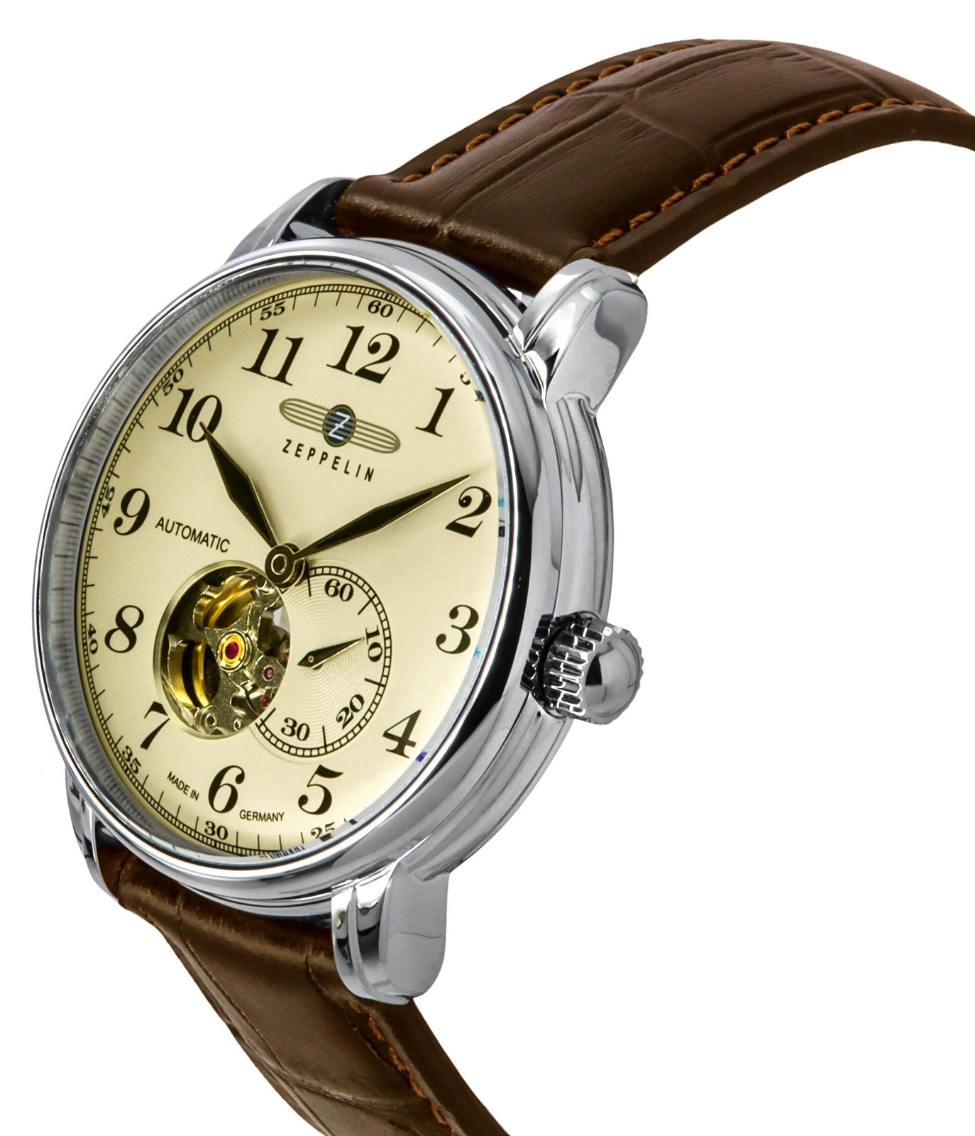 Zeppelin LZ127 Graf Cream Dial Automatic Germany Made Z76665 Men’s Watch