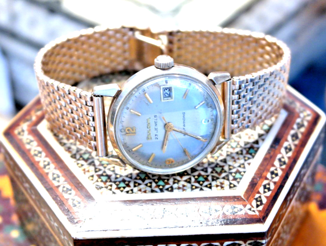 Gorgeous Vintage Bulova 23 Jewel Self-Winding Automatic Men’s Watch – Circa 1969