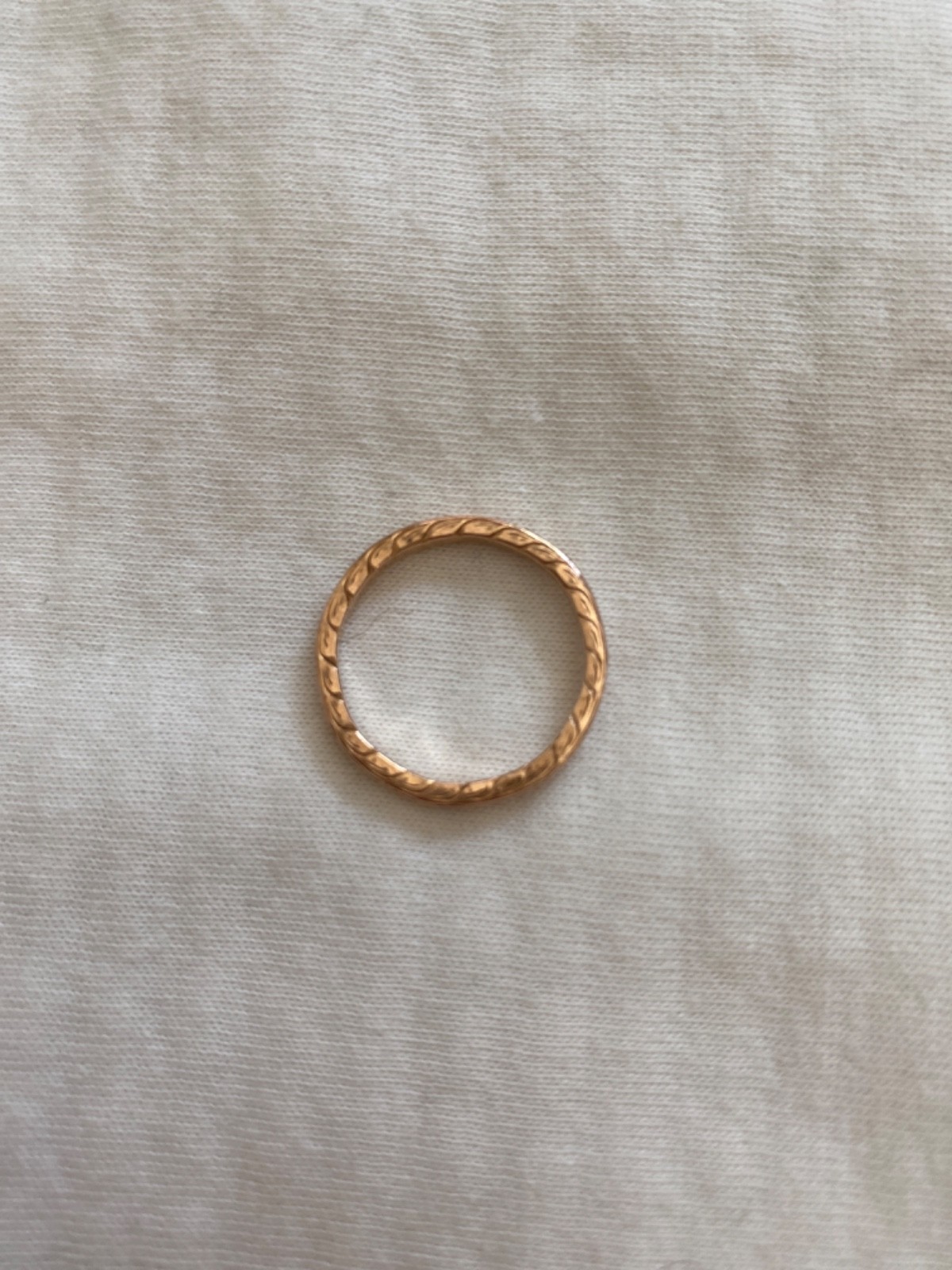 14k rose gold ladies wedding band scroll carved whitehouse brothers size 7.25