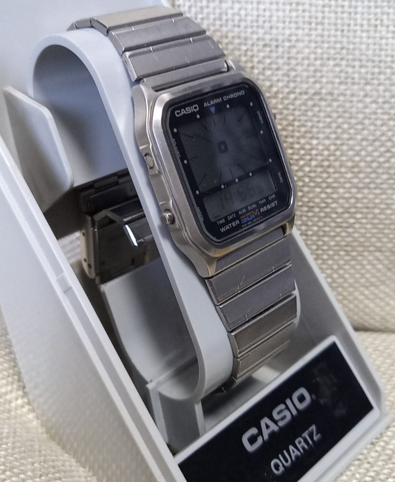Casio AE-60W Rare Vintage Alarm Chrono Module 187 (~1980s)