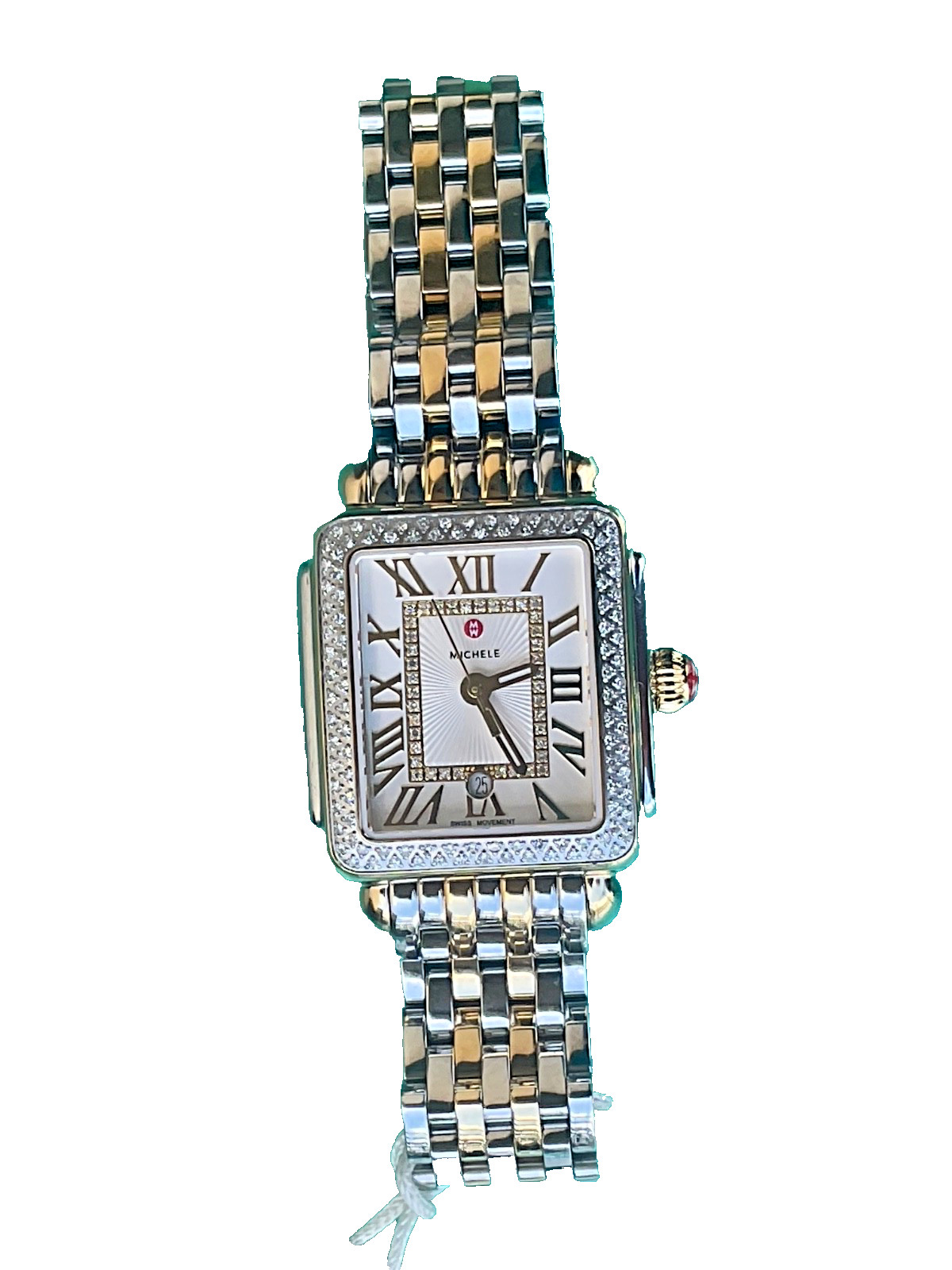 Michele Deco Madison Mid MWW06G000002 SS/YG Women’s Diamond Watch – $2895