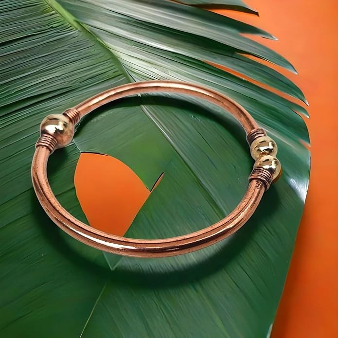 Export 99% Pure Copper Tamba Leg Anklet Kada Bracelet Men Women Adjustable 90 gm