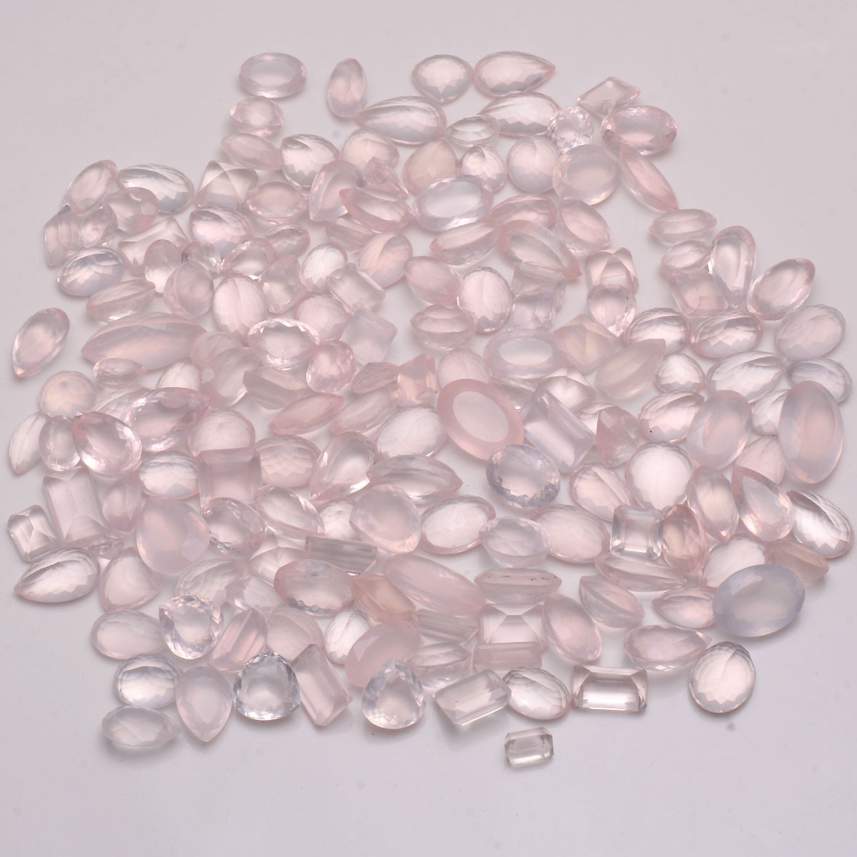Natural Rose Quartz Finest Quality Faceted Cut Untreated Loose Gemstones