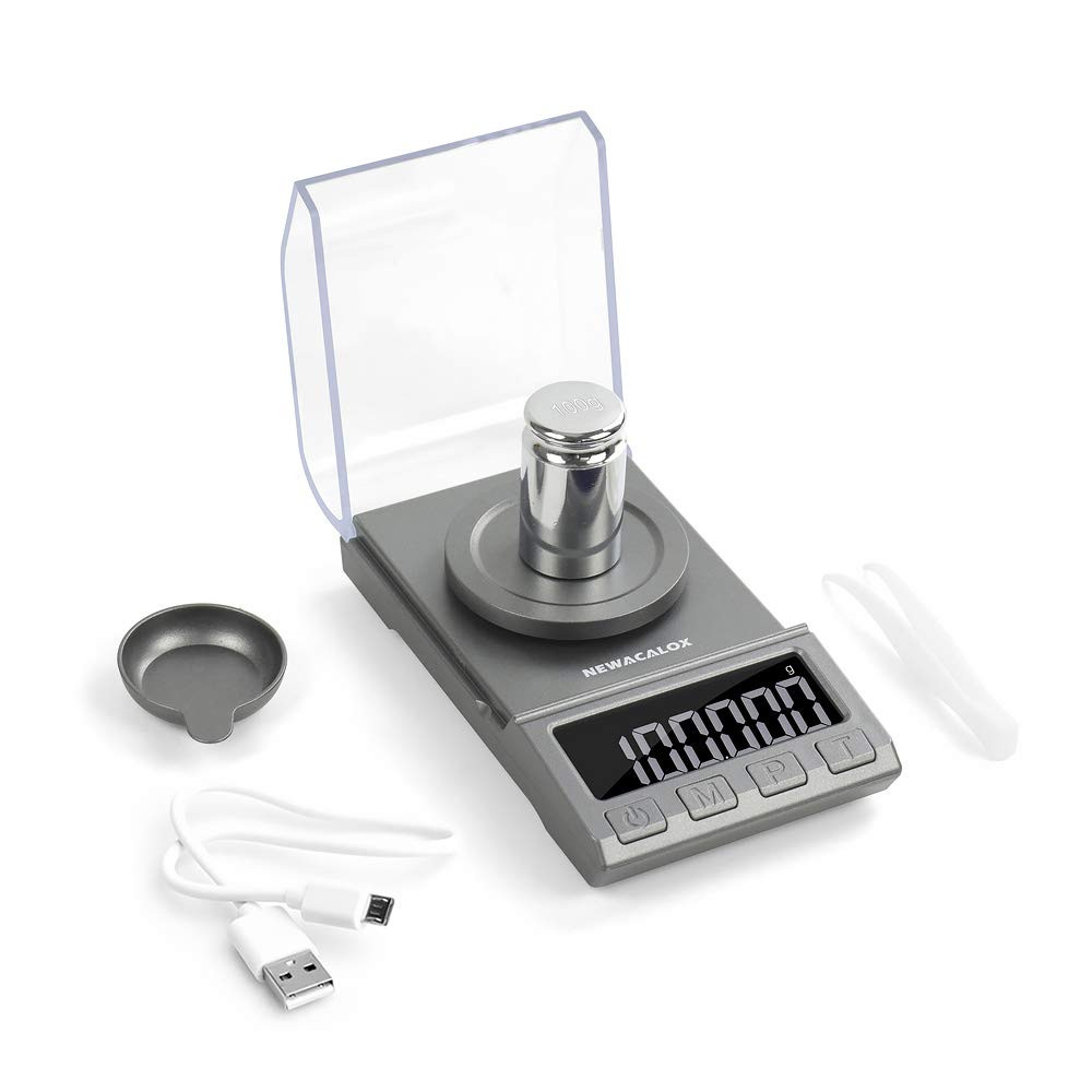 Digital Milligram Scale, 100G X 0.001G Reloading High Precision Jewelry Scale,P
