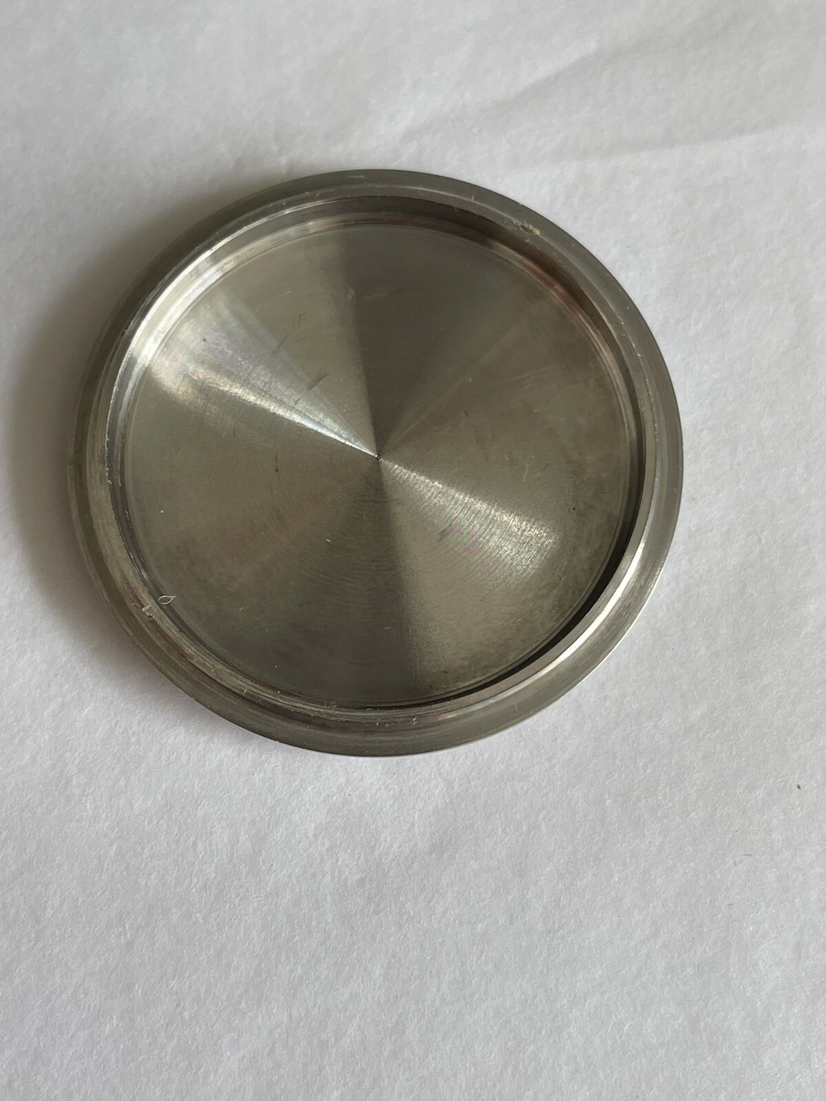 Tandorio Pilot Case Back. NH35. Brushed Stainless Steel. Watch Mod Part.