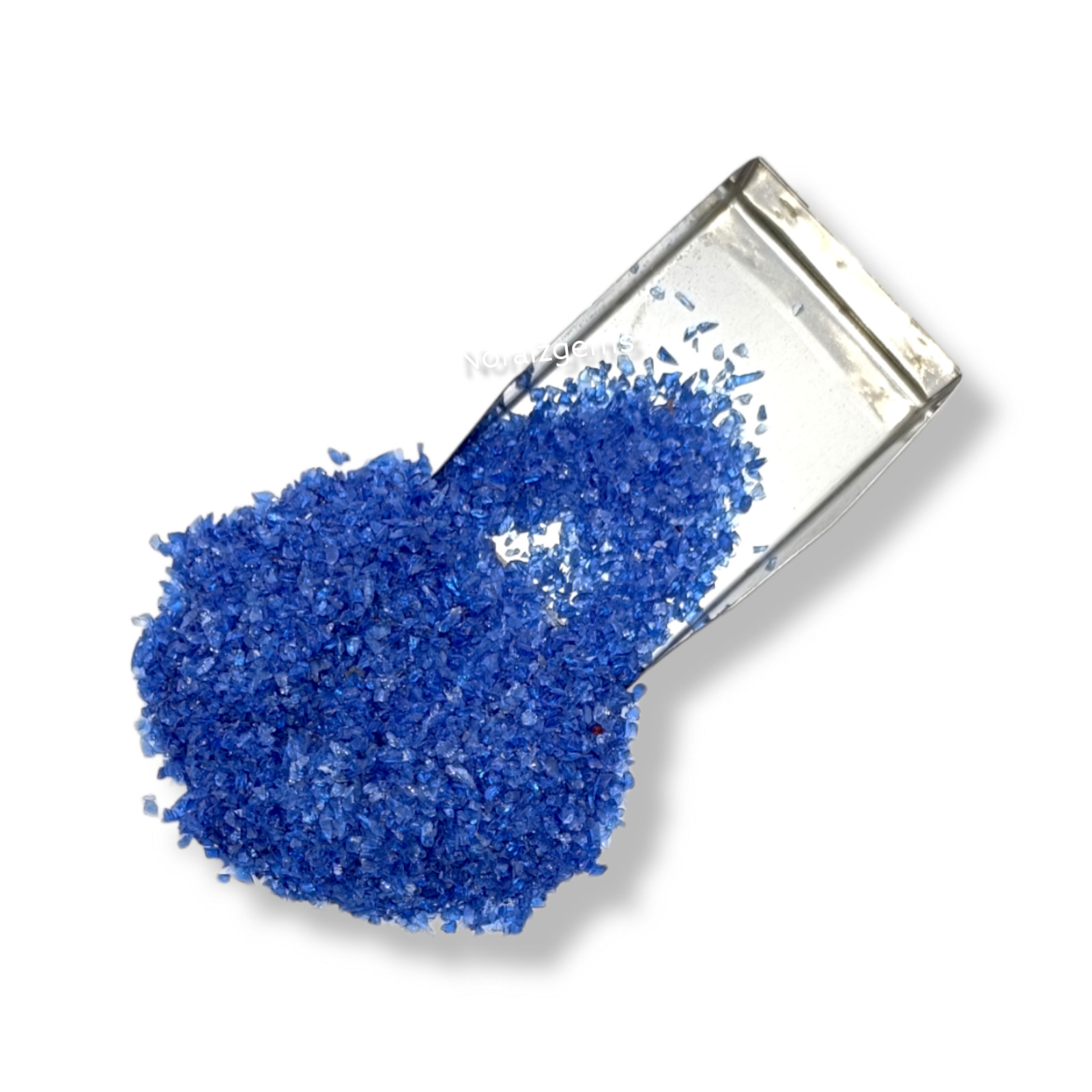 Crushed Blue Hydro Quartz Gemstone Coarse For Woodworking, Ring Inlay, Resin Art