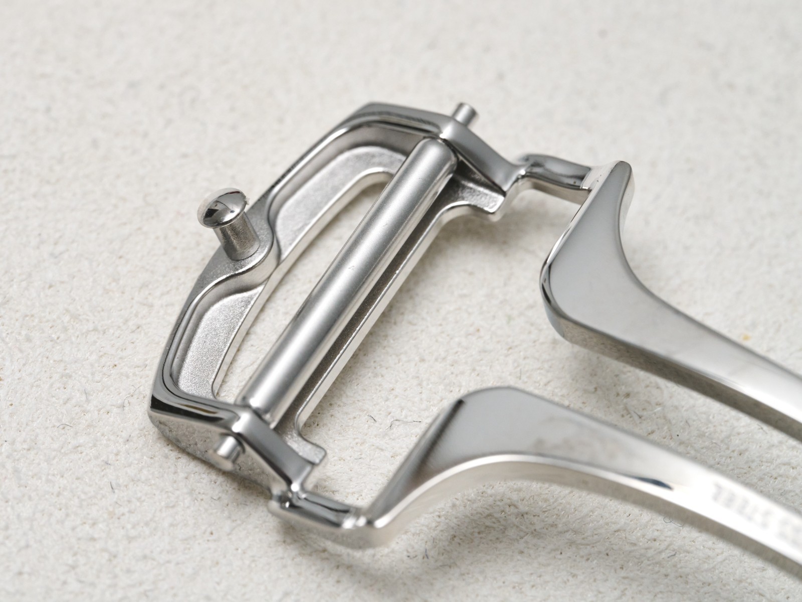 Cartier Deployment Buckle Clasp 18mm Fold Over Button Stainless Steel Genuine