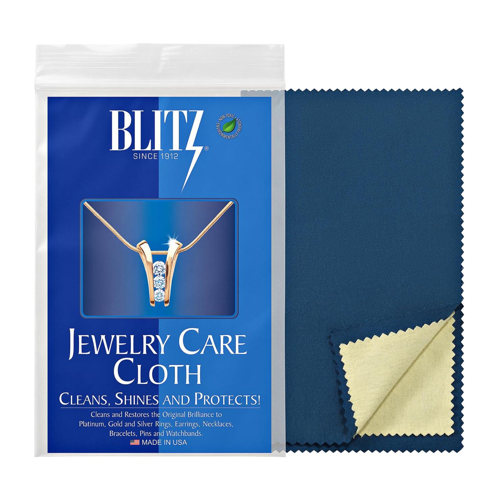 Jewelry Care Cloth Pre-Treated for polishing Gold Silver and Platinum Jewelry…