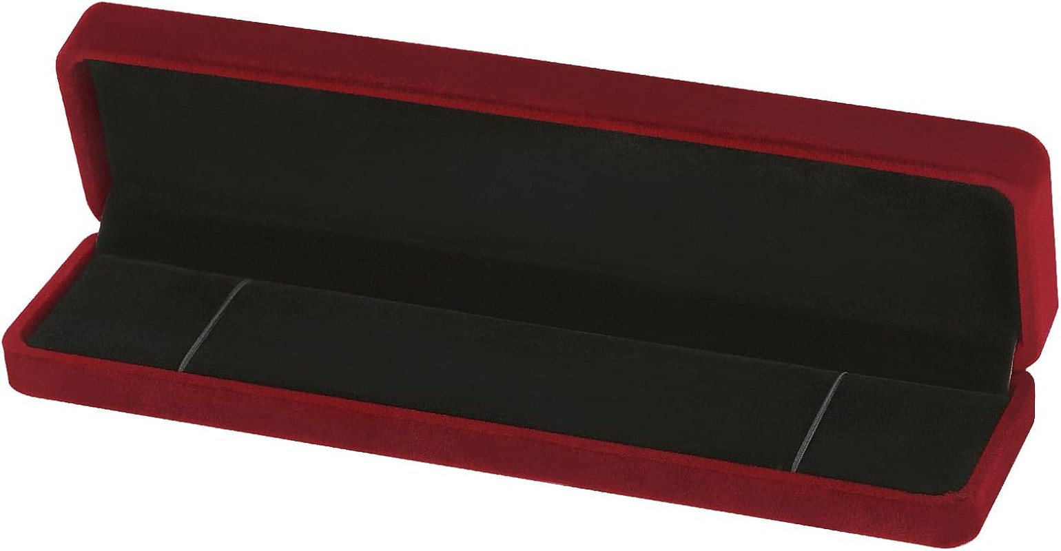4 Pieces Velvet Bracelet Necklace Pendant Jewelry Box, Small Long Jewelry