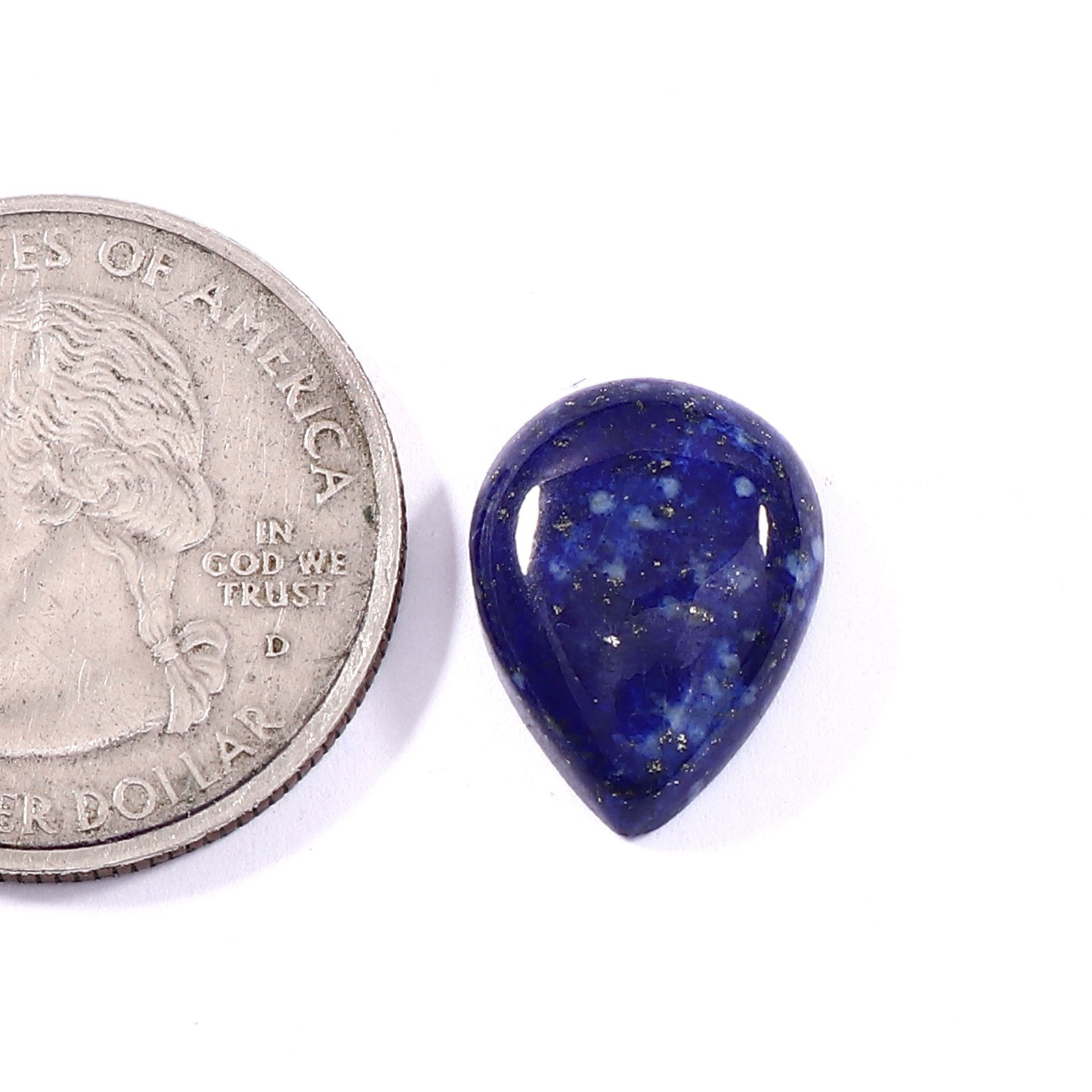 6.80 Carat Natural Afghanistan Blue Lapis Lazuli Pear Loose Ring Use Gemstone