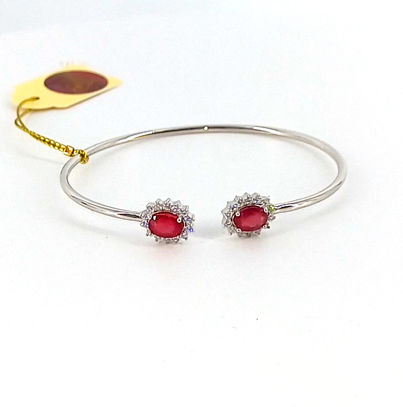 🔥🔥🔥Exclusive RUBY Bracelet in Silver & White Gold🔥🔥🔥