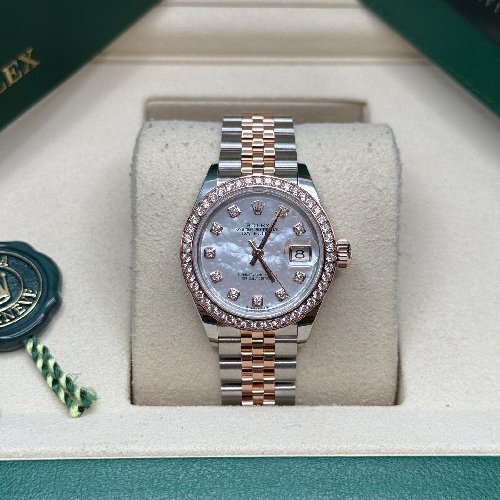 Rolex Lady-Datejust Mother Of Pearl Diamond Two Tone Rose Gold Diamond Jubilee