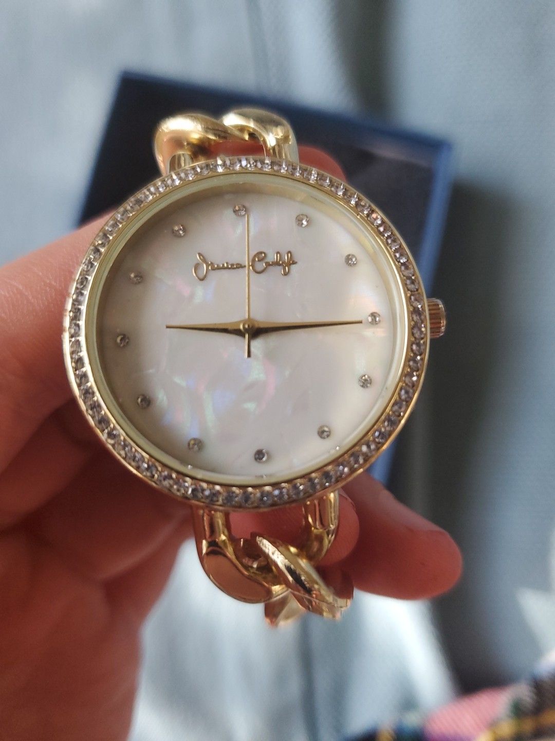 Jessica Carlyle Women Gold-Tone Bracelet Analog Watch,