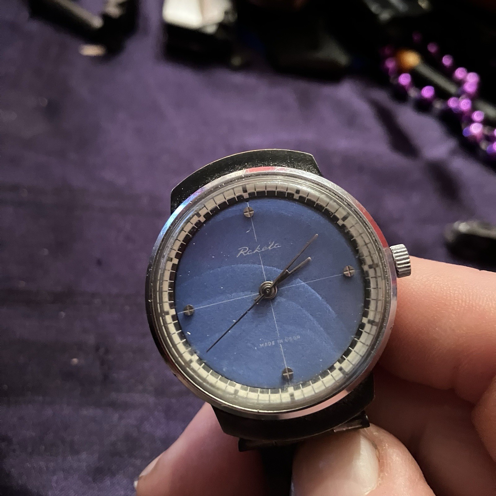 Vintage USSR Raketa Wristwatch 2609 HA. Serviced. Vintage Soviet