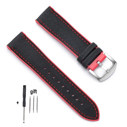 Genuine Sailcloth Watch Band 20mm 22mm 24mm 26mm Waterproof Quick Release Strap