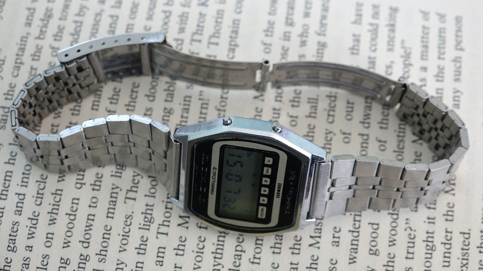 Vintage Soviet Digital Watch ELEKTRONIKA 54 4 Alarm USSR Chrone Alarm Quartz