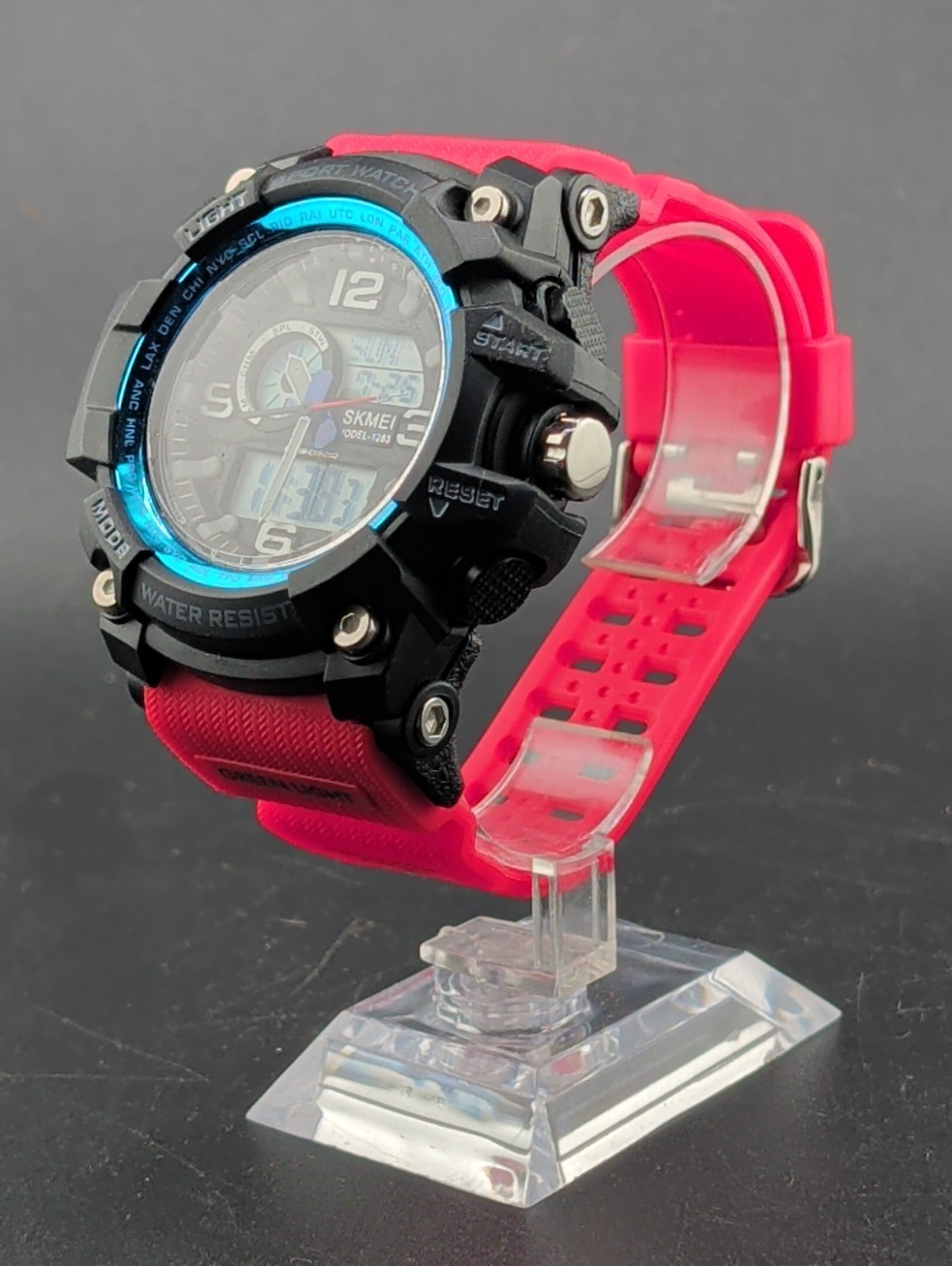SKMEI Men’s Chronograph Water Resistant 50M SKM 1283 Shock Resistant Watch NEW!