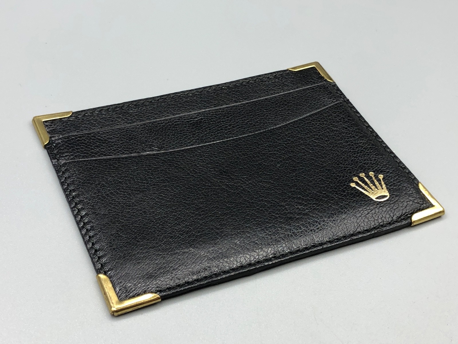 ROLEX NOS 80S 1980s Ref.101.20.34 DOCUMENT WALLET HOLDER FOR WATCH BLACK