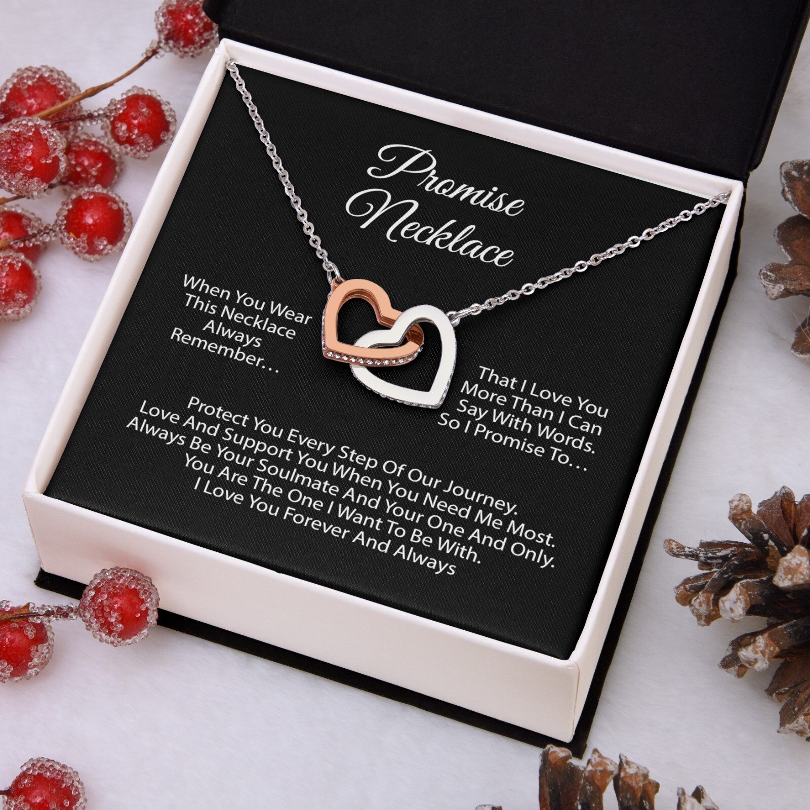 Promise Necklace For Soulmate, Valentine Gift, Birthday Gift, Anniversary Gift
