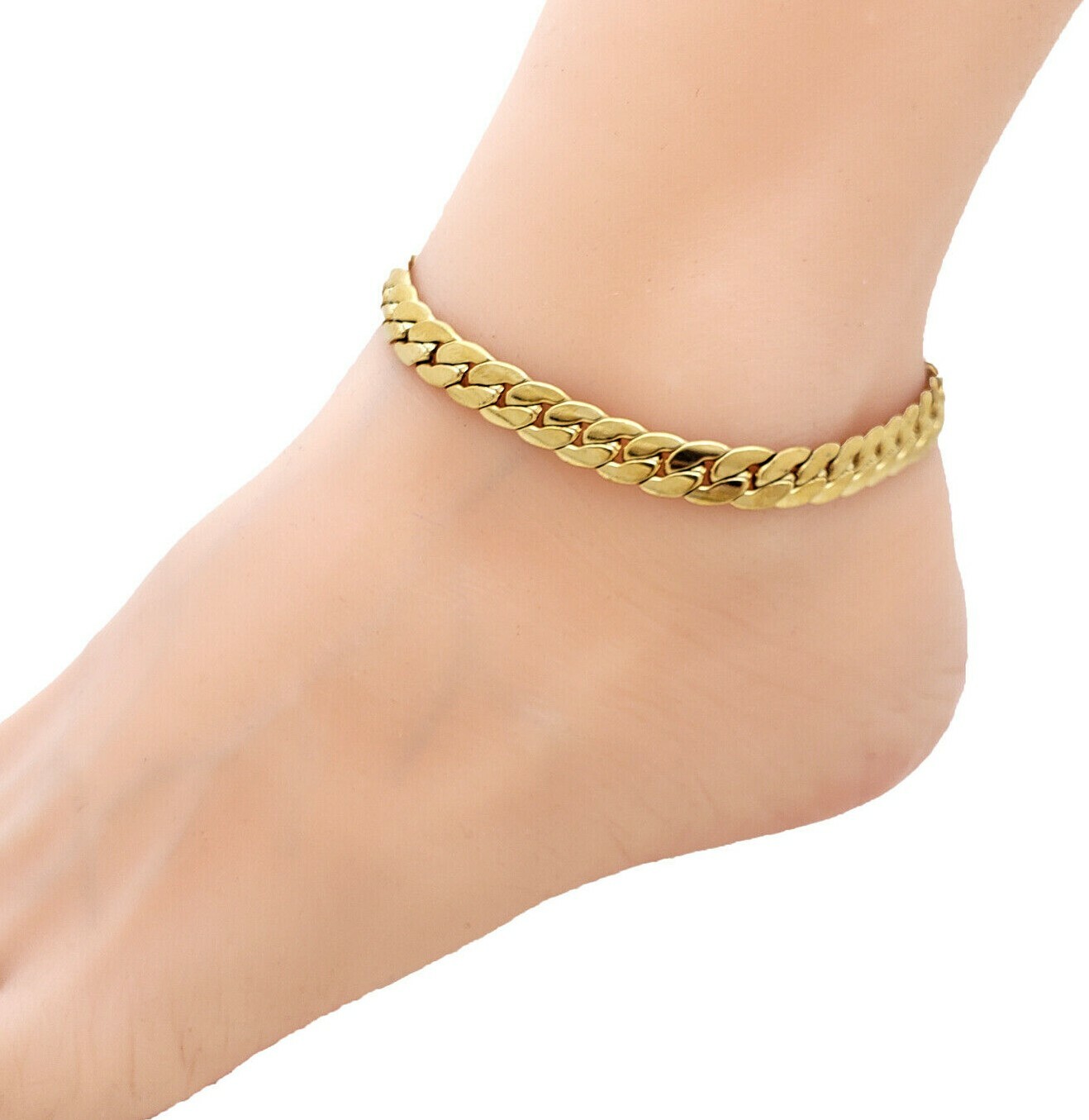 Women’s Stainless Steel Waterproof Adjustable Size Anklet Ankle Bracelet