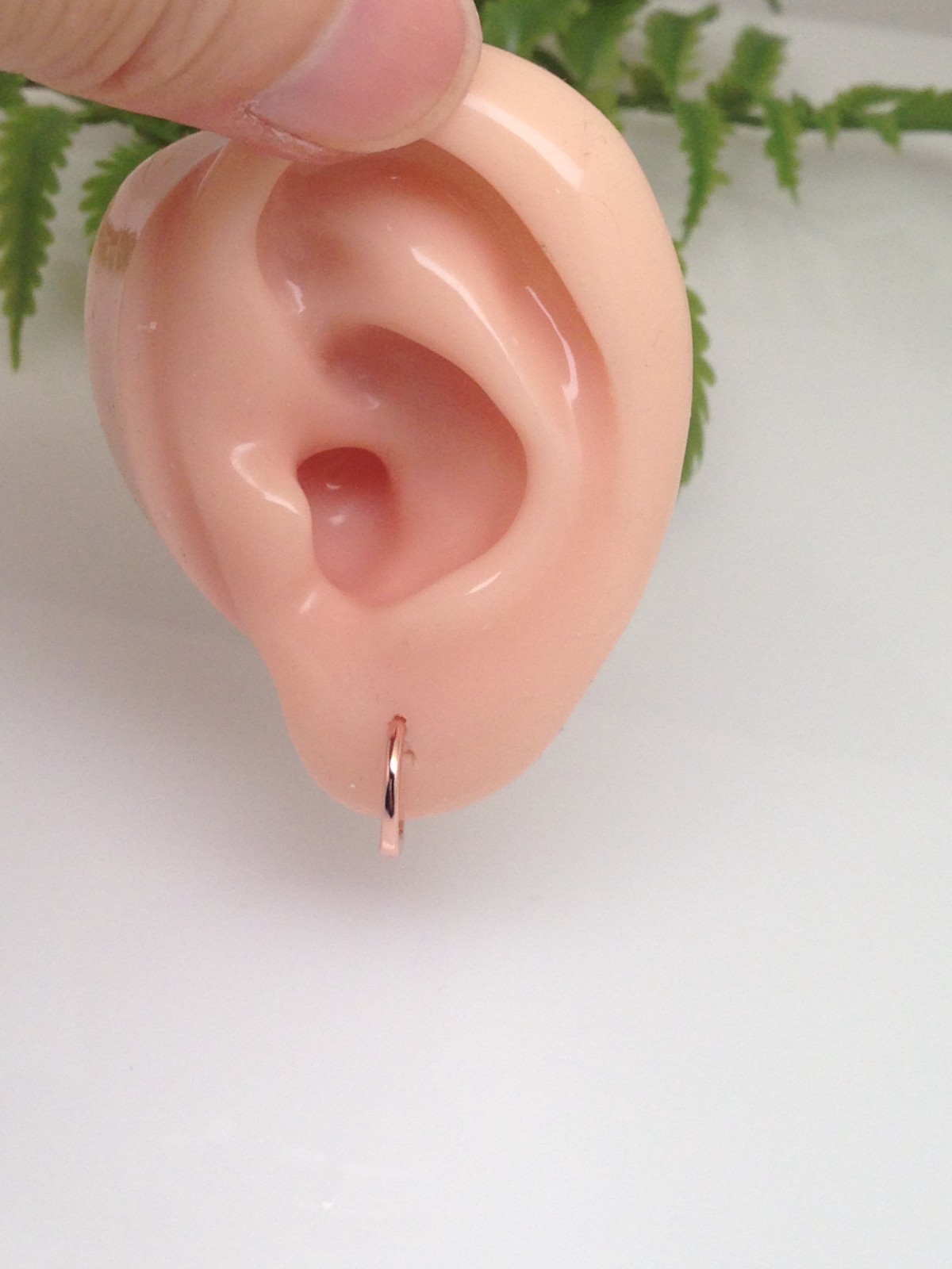 925 Sterling Silver Plain Huggie Hoop Earrings TINY Hoops 10.8mm/9mm x0.9mm