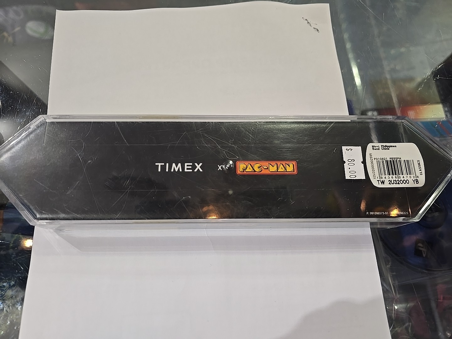 TIMEX x PAC-MAN T80 34mm Stainless Steel Bracelet Watch Gold