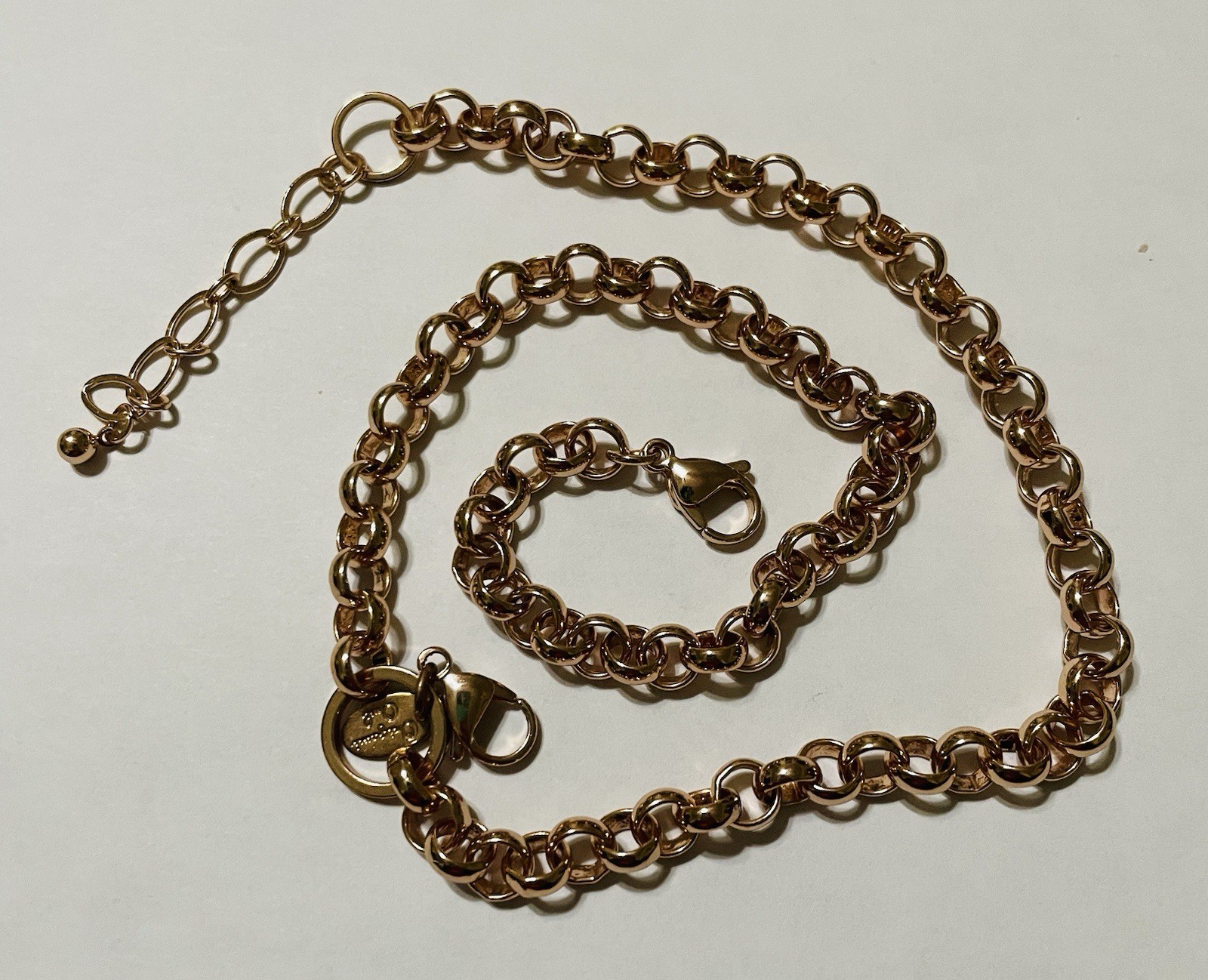 Origami Owl Rose Gold Rolo Link Chain Retired 18-20 Inch Hard To Find
