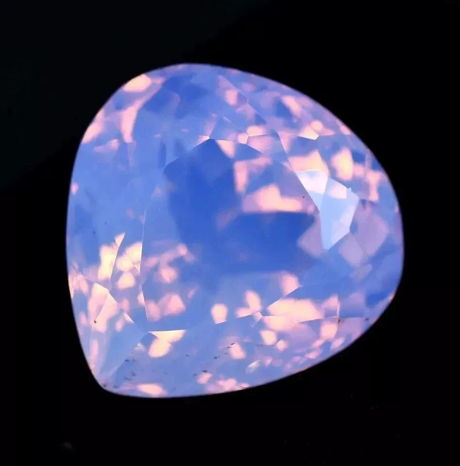 117.70 CT Flawless Pink Opal Pear Cut Certified Loose Gemstone