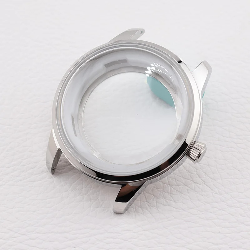 40MM Silver Cocktail Time Mineral Bubble Glass Presage Case for Seiko Mod NH34 N