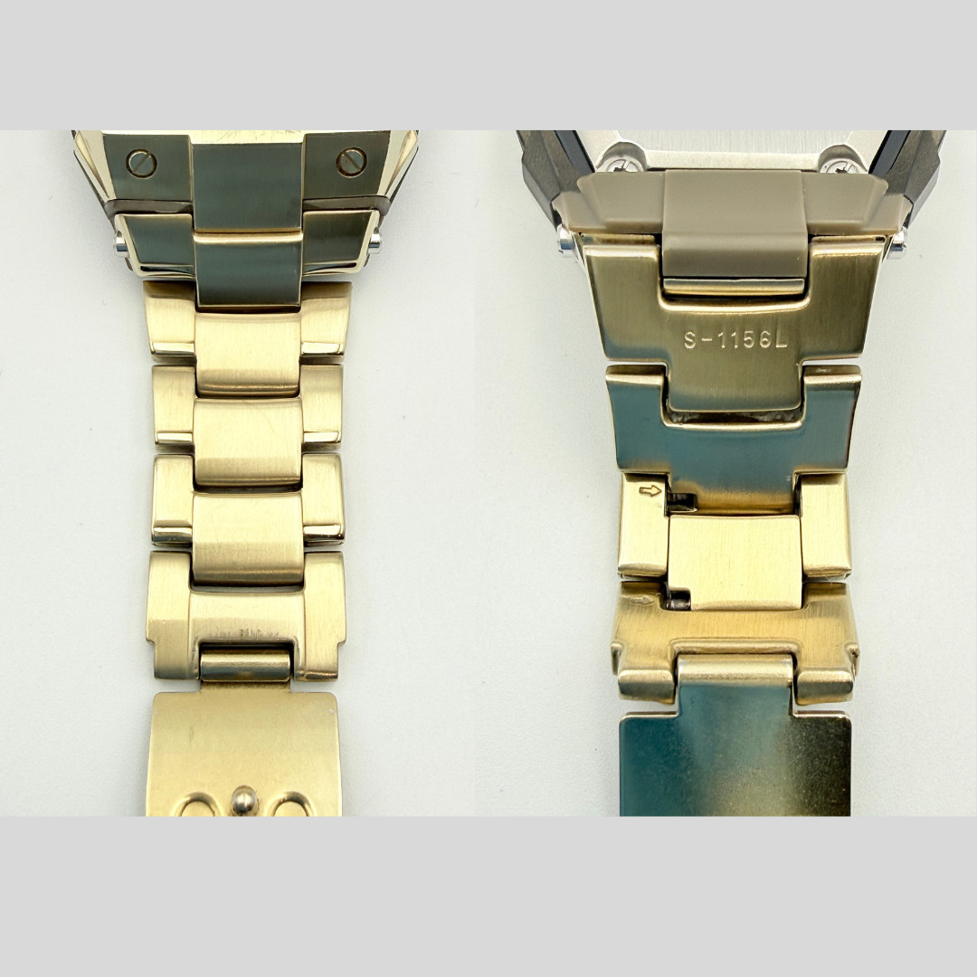 Casio G-Shock G-011 G-011D Cube Gold Ana-Digi Watch Wrist 16cm (6.3 in) -Rank B+