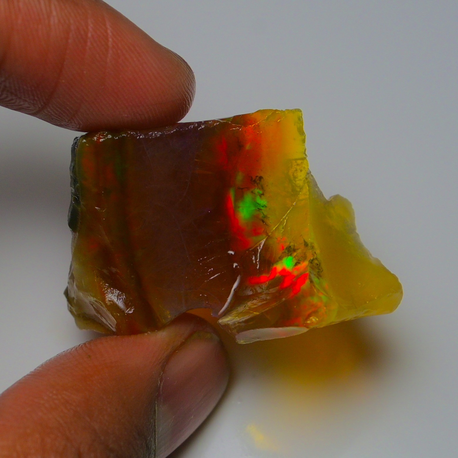 Stunning Ethiopian Opal Rough 58.85 Cts, Large Oil Opal Specimen Natural Opal