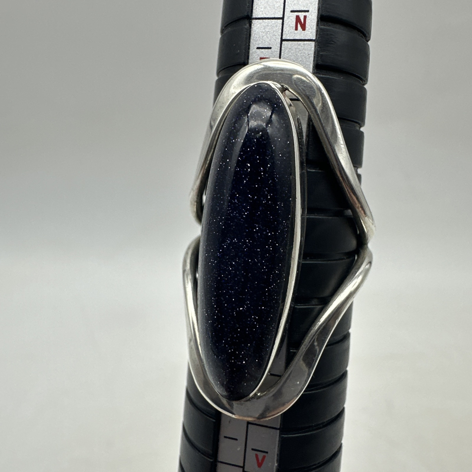 NEW 950 Sterling Silver Stone Ring Jewelry Gift (MP291)