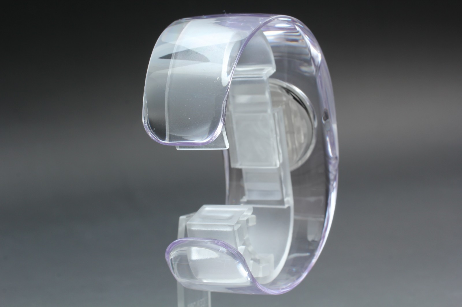 FULL/ISSEY MIYAKE SILAW001 Bangle Watch Clear Transparent Tokujin Yoshioka JAPAN