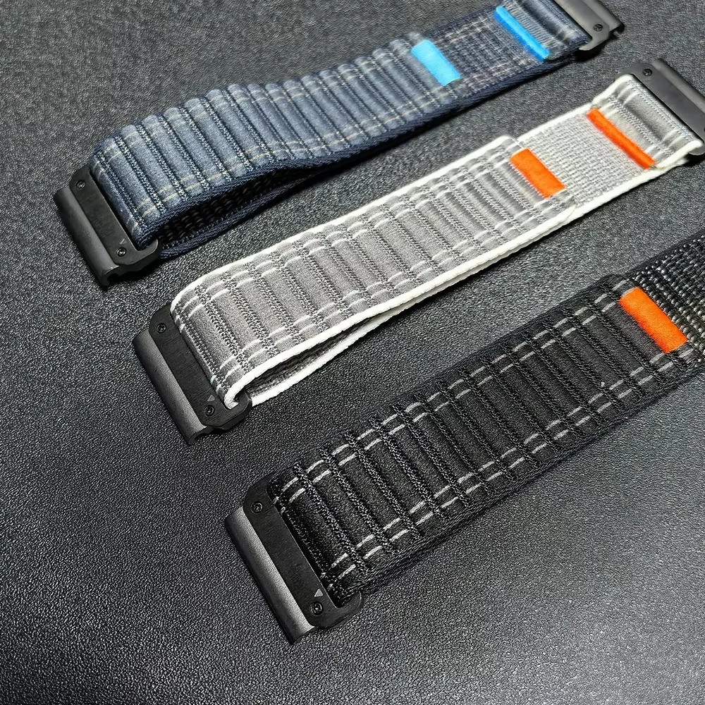 22mm 26mm Woven Nylon QuickFit Strap For Garmin Fenix 8 7 7X 6 6X 5 5 Watch Band