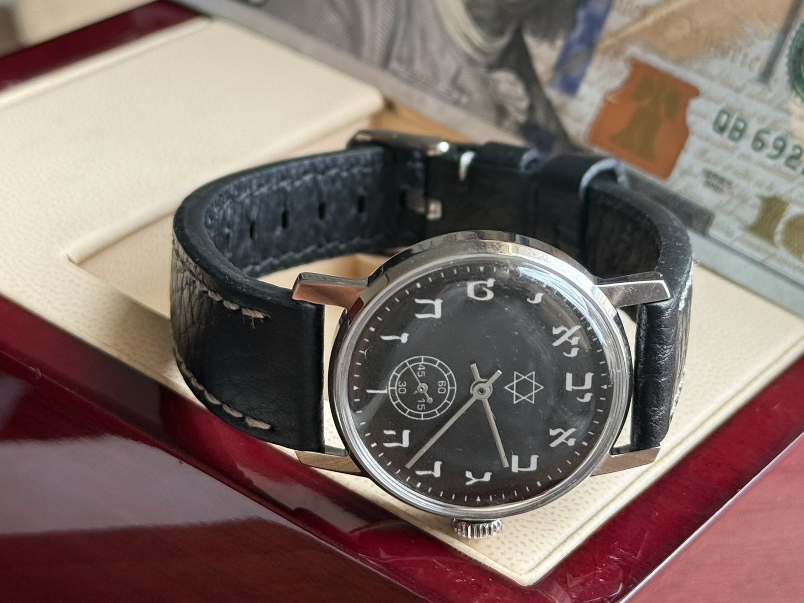 Watch Mechanical David Star Hebrew USSR Russian Pobeda Vintage Jewish Judaism
