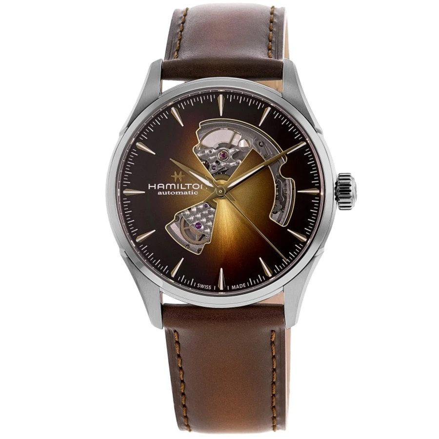 New Hamilton Jazzmaster Open Heart Automatic Champagne Men’s Watch H32705501