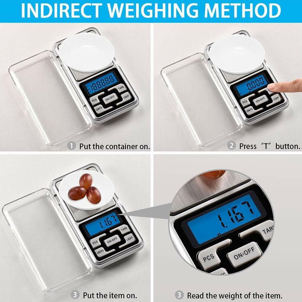 500g/0.01g Mini Digital Precise Easy View LCD Jewelry Powder Home Kitchen Scale