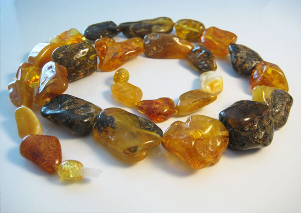Genuine Massive Amber Baltic Amber Necklace 35-40 grams !!!