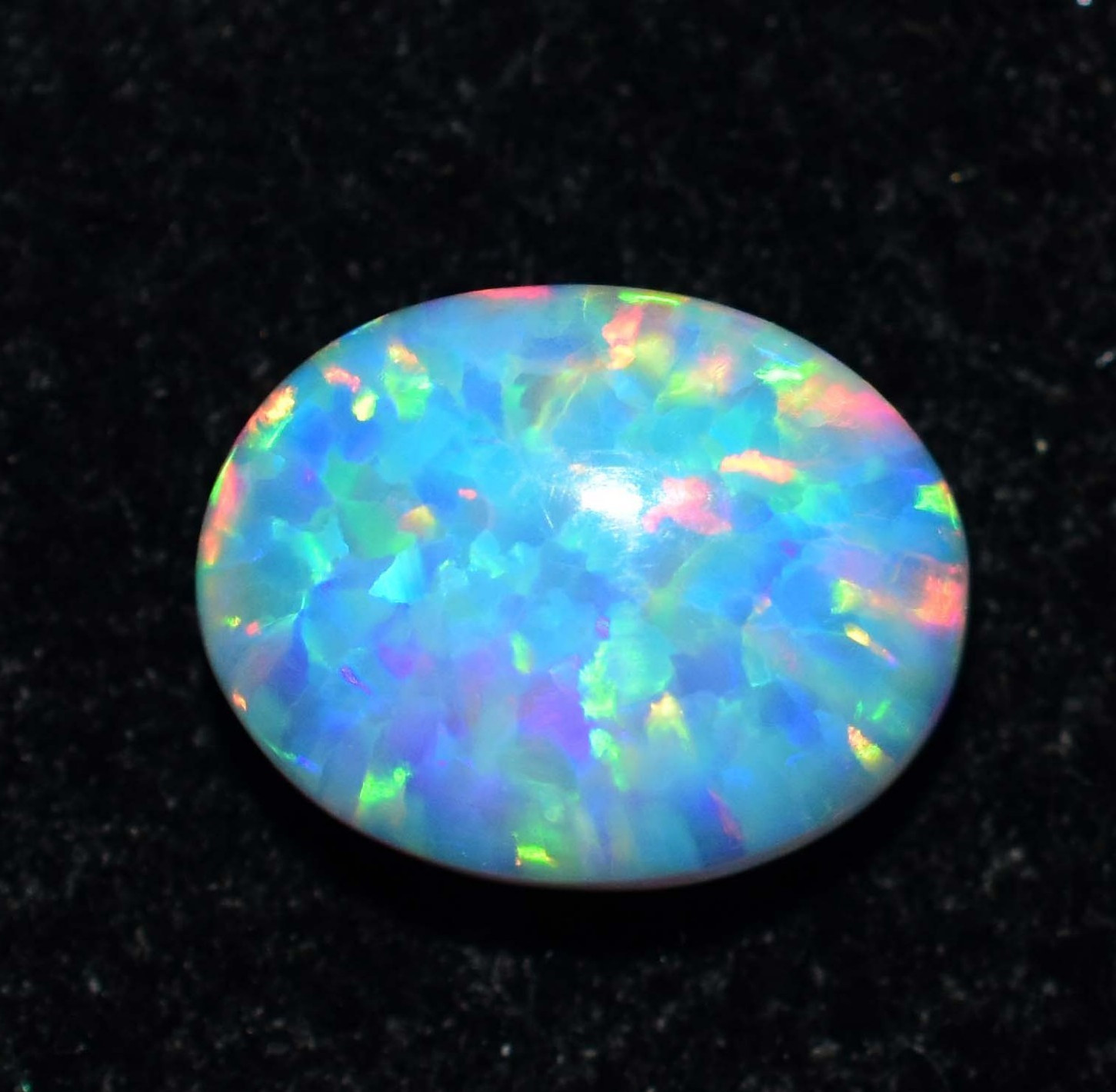 Natural Ethiopian Fire Opal 6.30 CT AGL Certified Play Of Color Loose Gemstone