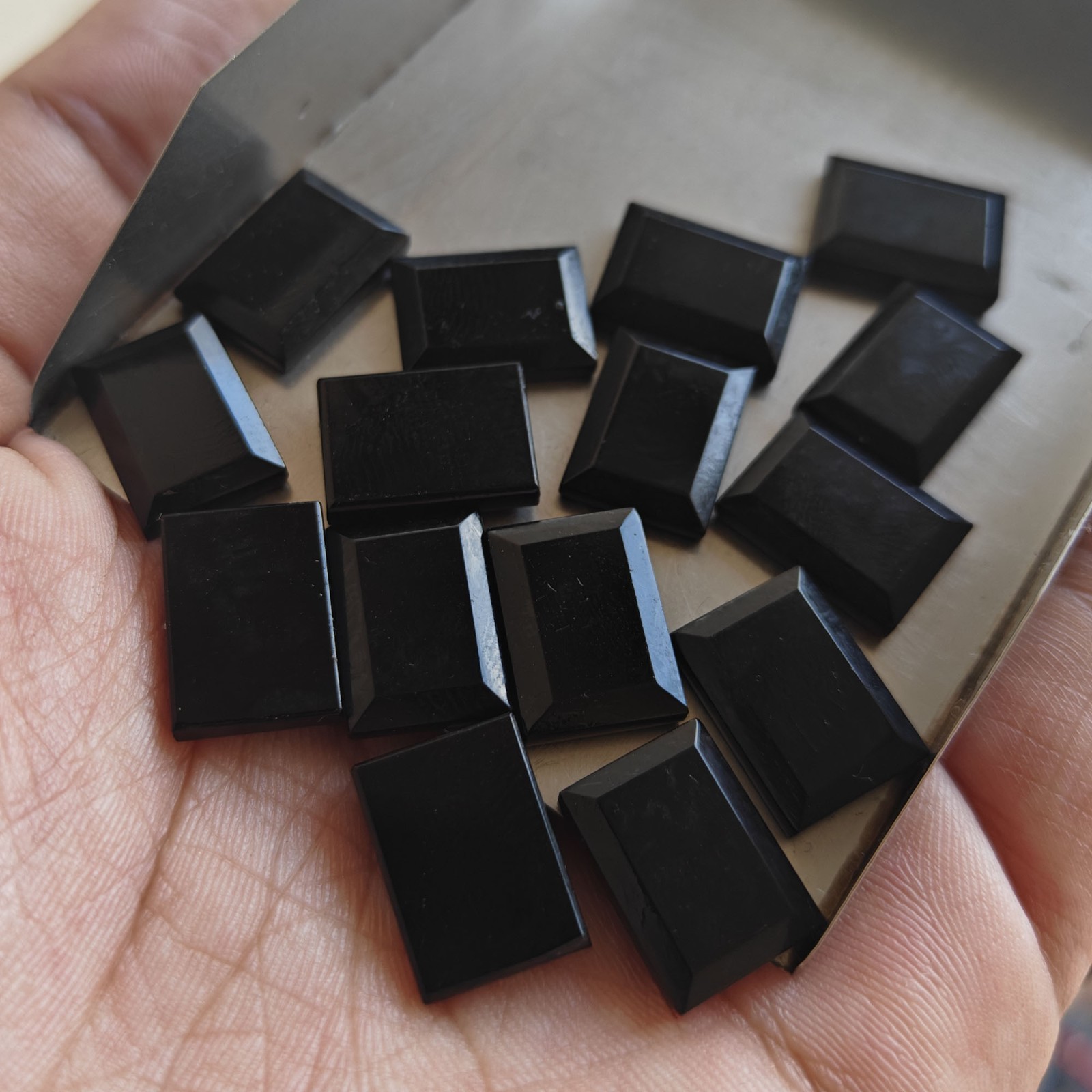 Natural Black Onyx Rectangle Step Cut 10x14mm To 20x25mm Loose Gemstone