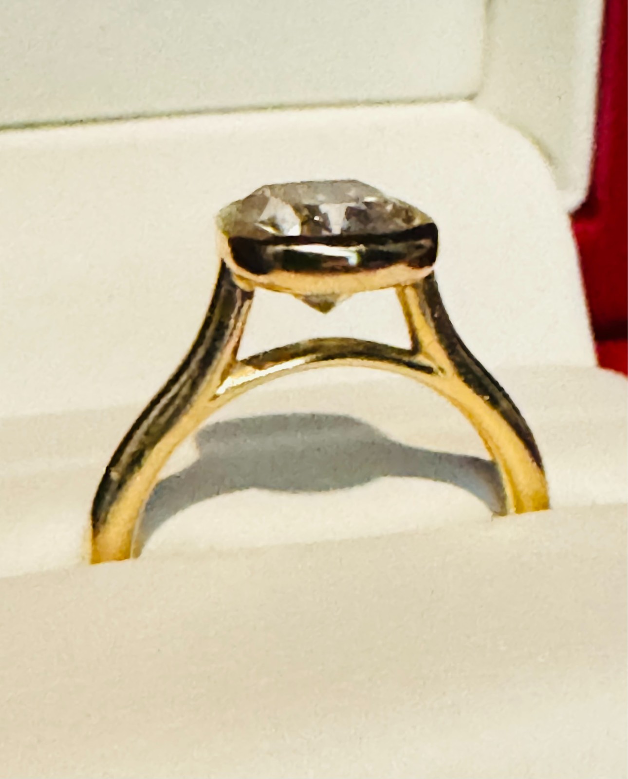 2.51ct GIA CERTIFIED 18K YELLOW GOLD ENGAGAGMENT RING – Size 6 🔥