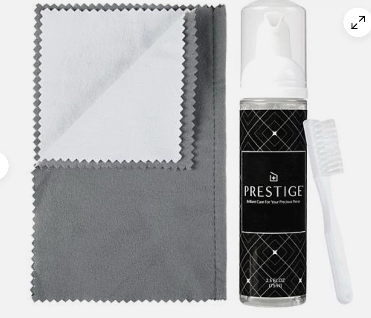 Prestige Fine Jewelry Care Cleaning Kit with Cloth and Brush NIB