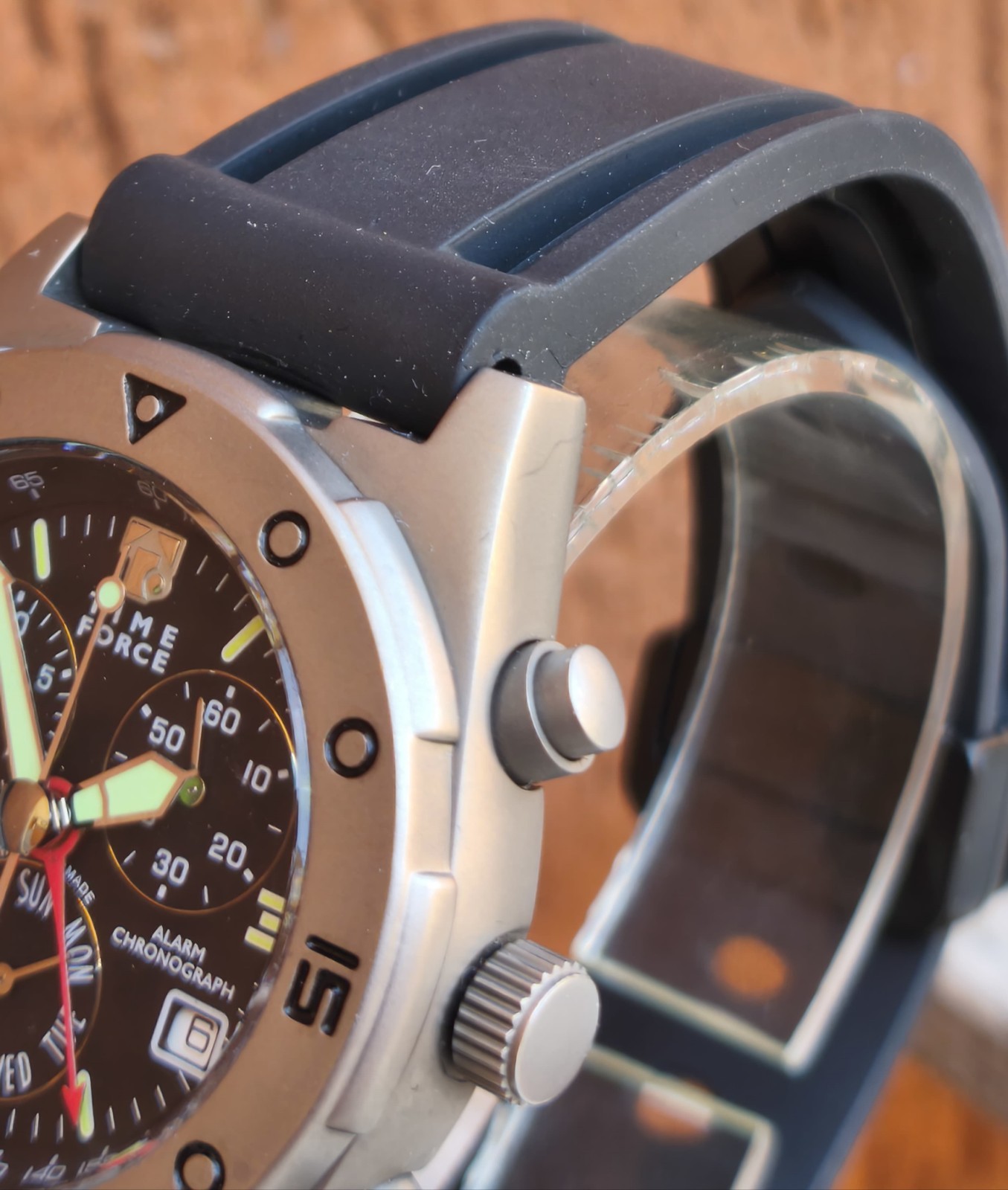 Time Force Titanium Alarm Chronograph 6811 Swiss Quartz Watch