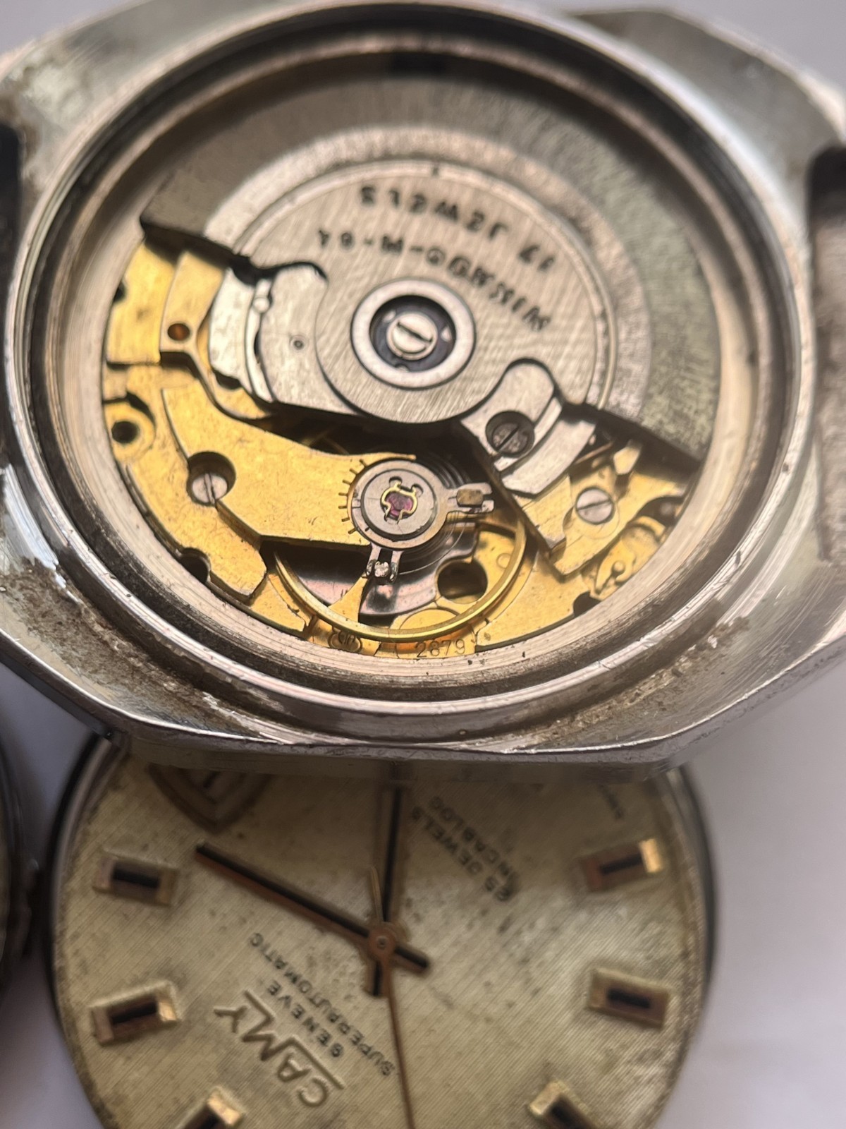 VTG Swiss ETA Movement Lot 1113 2472 2879 2451 Benrus Atlantic Camy For Parts