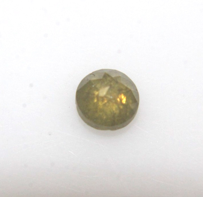 0.50Ct Natural Real Round Yellow Color Tambuli Rose Cut Diamond 4.19-4.21×2.94MM