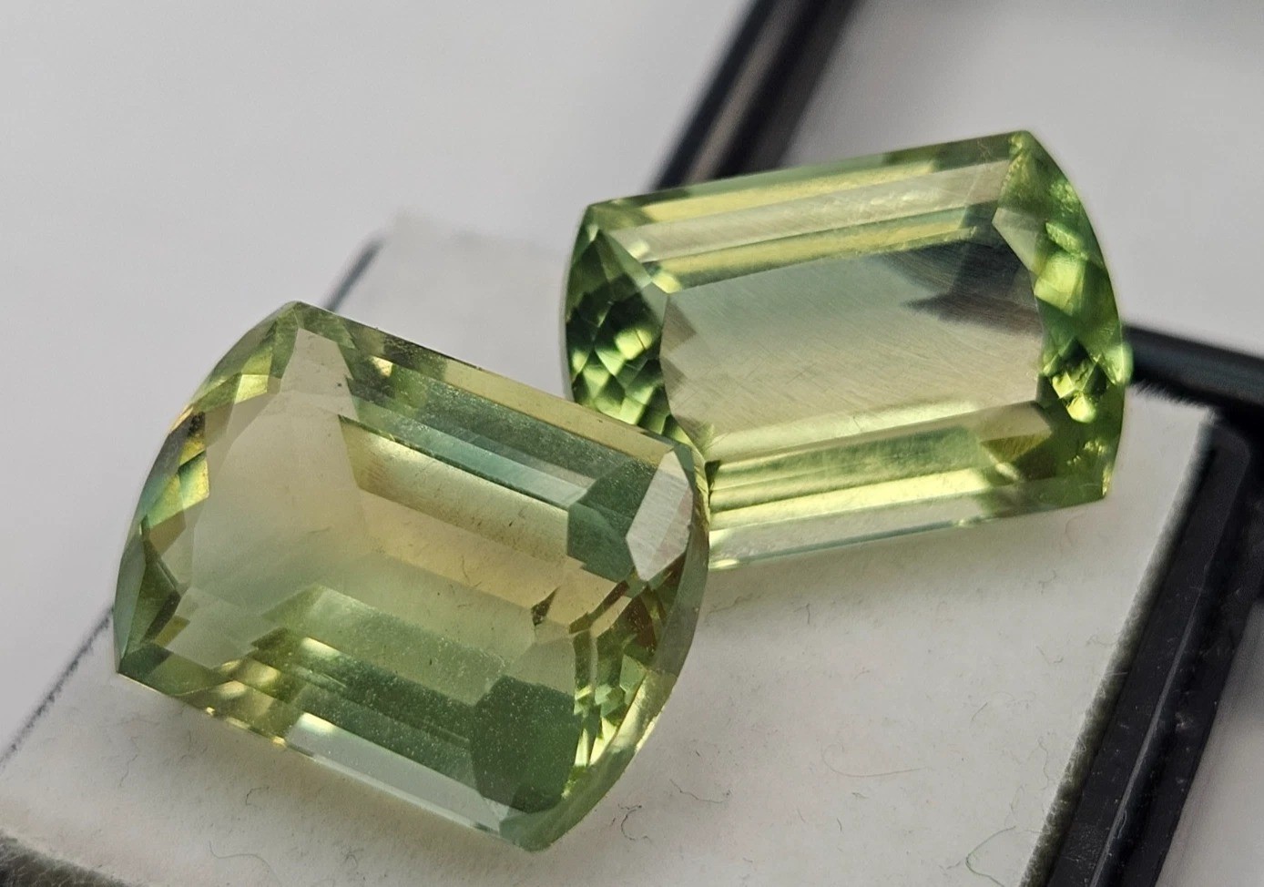 Tourmaline 19.35 Ct Cushion Cut Bi-Colour Gemstone Pair For Earrings