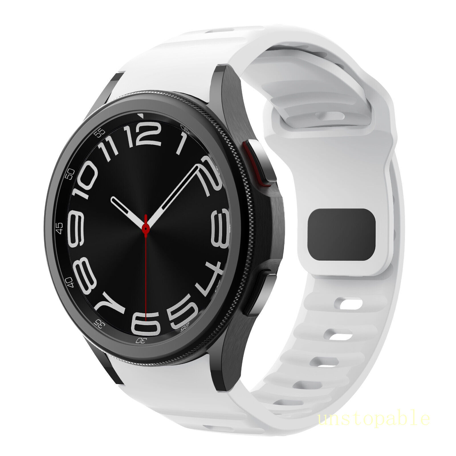 For Samsung Galaxy Watch 4 5 6 7 40/42/44/45/47m Sport Silicone Watch Band Strap