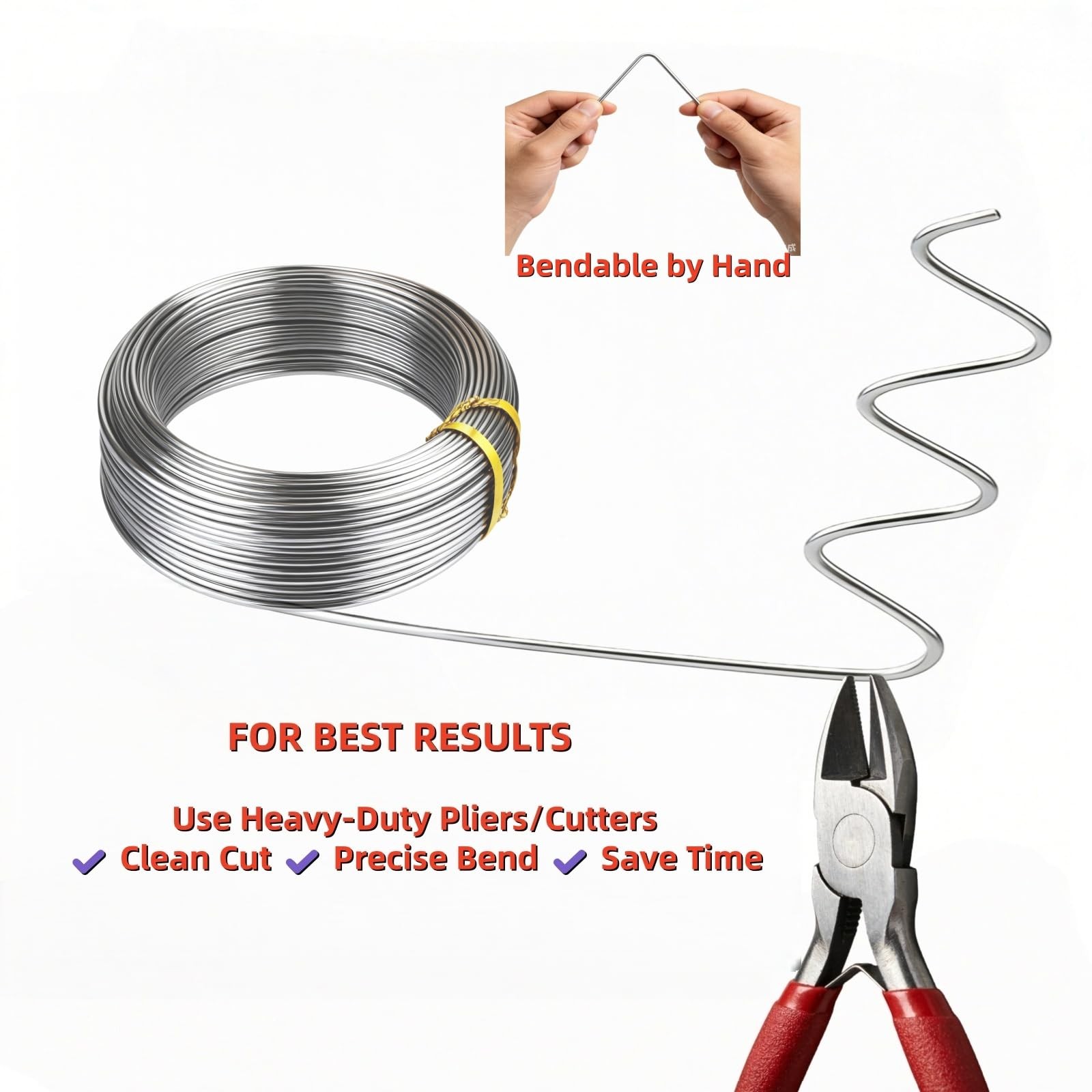 10 Gauge 304 Stainless Steel Wire 39 FT – 2.6mm Thick Rust-Resistant Heavy Du…