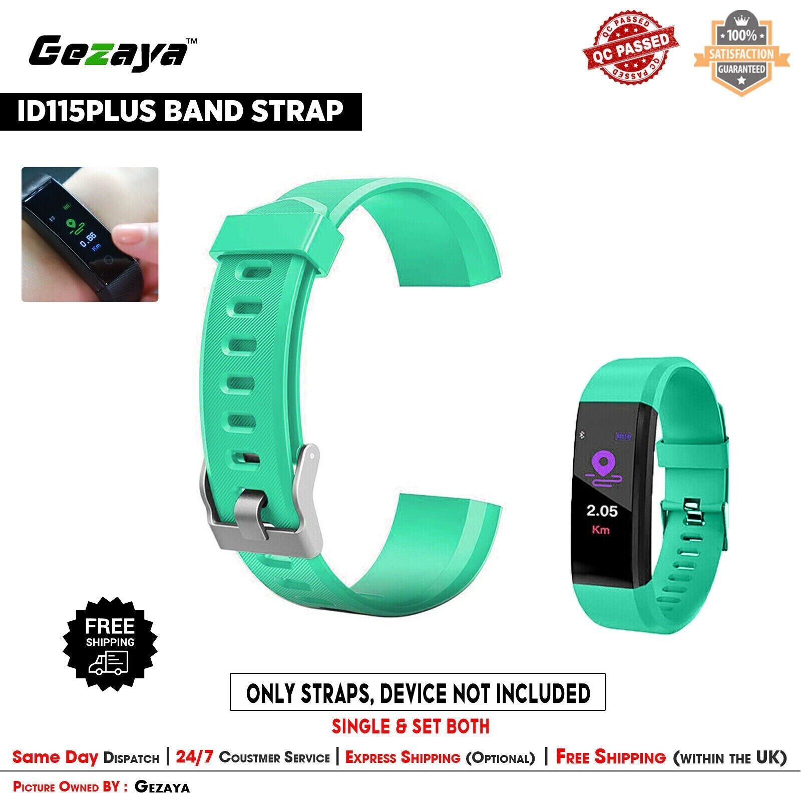 ID115 PLUS Replacement Straps Bracelet Wrist Watch Band Fitness Sports Tracker