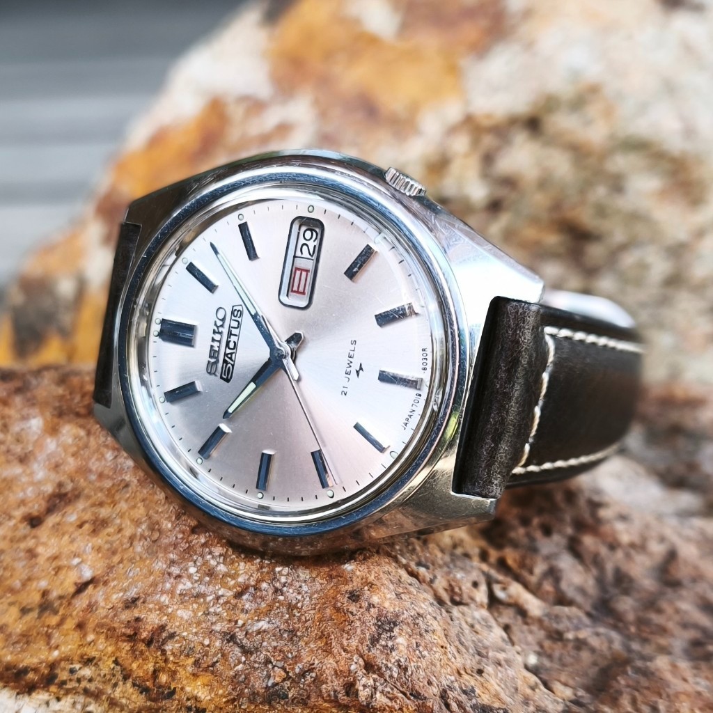 Vintage 1971 Seiko 5 Actus 7019-8010 21J Automatic Watch Serviced Japan